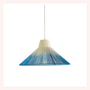 Haven kızdırma kolye Boho Luxe işık Handwoven jüt ile yapılan, Seagrass & Rattan huzurlu ev aydınlatma için