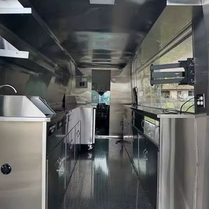 免费送货食品拖车小型简单设计食品推车比萨拖车卡车出售德国卡车泰国批发