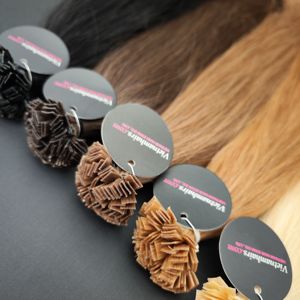 ผมต่อแบบเวียดนามพร้อมเคราตินติดหนังกำพร้าแบบเส้นผมจัดแนวเส้นผม - Product Image 1