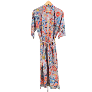Handmade Cotton <strong>Kimono</strong> Vintage Japanese Robe with <strong>Kimono</strong> Belt XL Size Sleepwear for Comfort and Style - Product Image 1