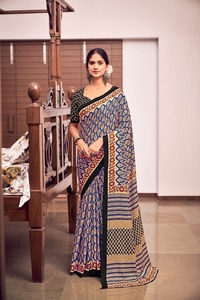 Sfisty לקנות טהור טהור saree עבור אישה עם גבולות zari אלגנטיות פוגש נוחות