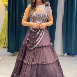 LEHENGA <strong>CHOLI</strong> INDIAN BOLLYWOOD WEDDING PARTY PAKISTANI WEAR READYMADE