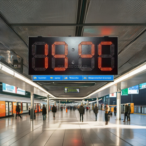 Pantalla led de temperatura, reloj de alta temperatura, temperatura de humedad, 7 segmentos