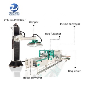 Industrial <strong>Robot</strong> Palletizer Cement Mortar Bags Pellets <strong>Stacking</strong> Machine for 25kg Bags Pallet Stacker <strong>Automatic</strong> Column Palletizer - Product Image 1