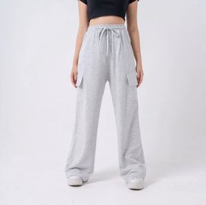 高品质Yoona货物宽松女式休闲高弹力腰部运动裤，是轻松日常优雅的理想选择。