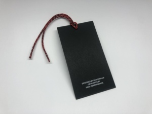 High Quality <strong>Custom</strong> Garment Screen <strong>Printed</strong> Hang <strong>Tag</strong> Recycled Paper Card Trendy Design Brand Clothing Label <strong>Tag</strong> W/ <strong>String</strong> - Product Image 2