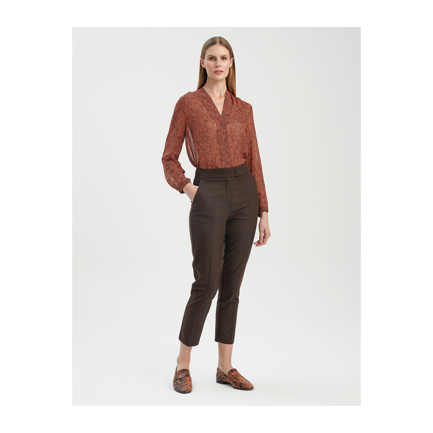 สีน้ำตาล