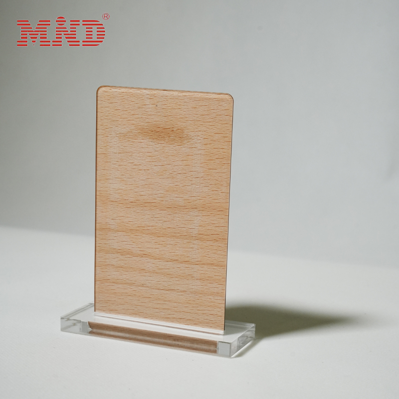 Wooden stand + transparent acrylic base