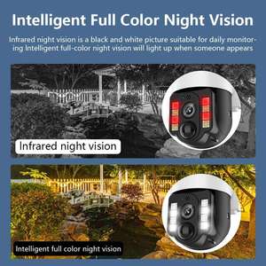 Telecamera di rete con sensore Cmos Full Hd a bassa potenza con rilevamento del movimento scheda di memoria 4G Wifi CCTV IP PTZ telecamera solare - Product Image 6