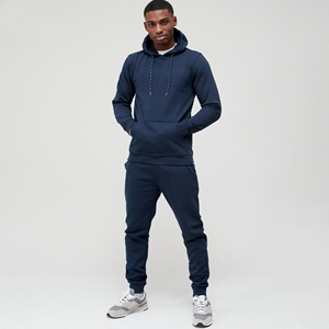 Özel Logo erkek ağır fransız Terry 3D puf baskı Trasuit XXL alevlendi Staed Sweatpants Hoodie kış için Set - Product Image 2