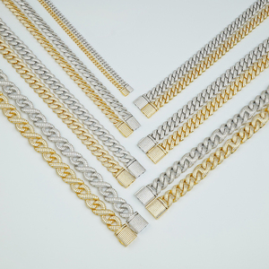 Erkekler 6 8 <span class=keywords><strong>10</strong></span> 14 20 mm miami S925 gümüş altın kaplama buzlu out güzel takı elmas mossanite moissanite küba bağlantı kolye zinciri