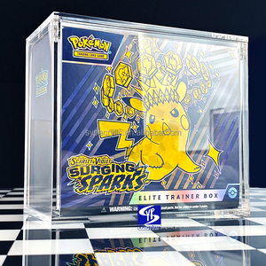 Syp Custom Clear Uv Acryl Voor Pokemon Tcg Verzegelde Elite Trainer Box Etb Crown Zenith 8 + 5Mm Acryl <span class=keywords><strong>Case</strong></span> Met Sterke Magneet - Product Image 1