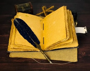 A5 Grimorio dergisi güneş ay boş büyü cadı kitabı gölgeler deri Sketchbook dizüstü erkekler için hediye - Product Image 4