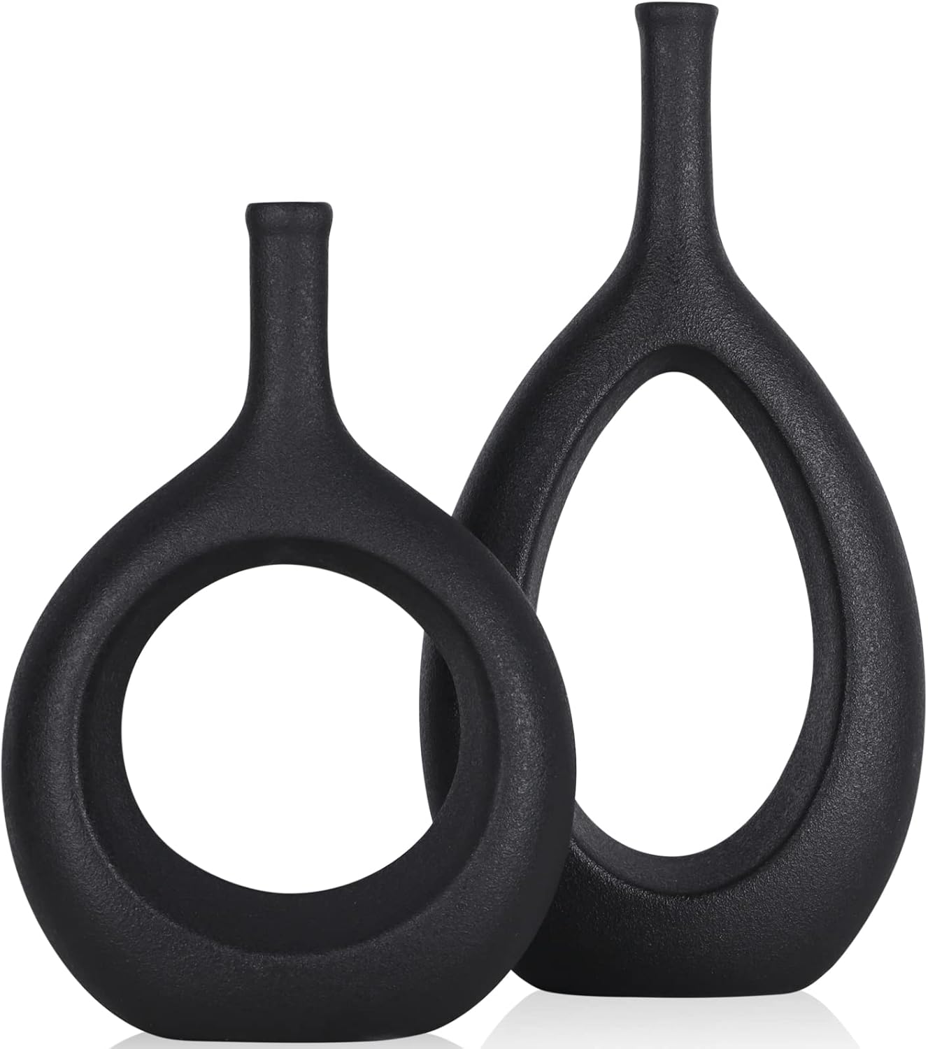Black Set Vases