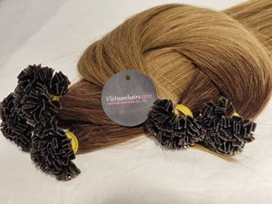 ผมต่อแบบเวียดนามพร้อมเคราตินติดหนังกำพร้าแบบเส้นผมจัดแนวเส้นผม - Product Image 2