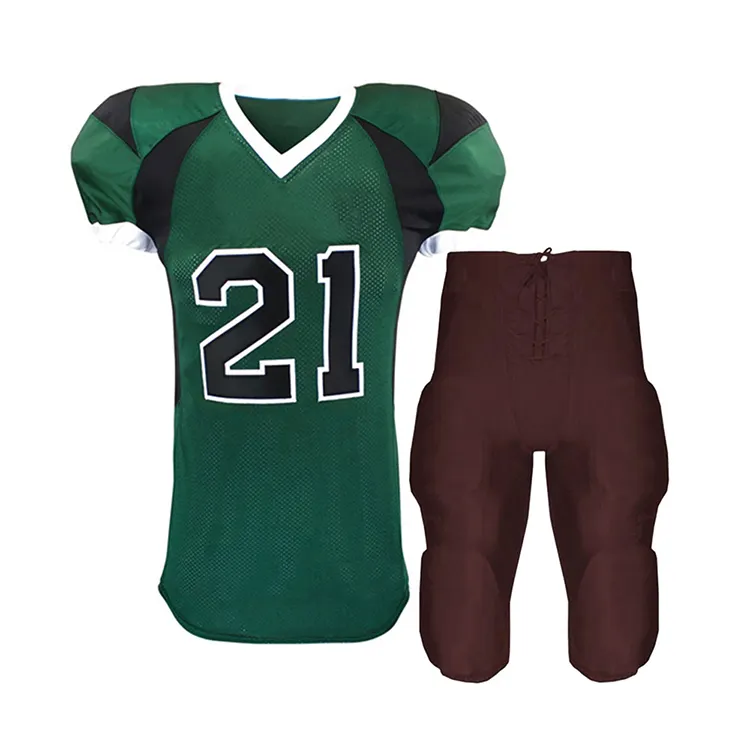 2024 최고의 품질의 미국 축구 유니폼 판매 100% 폴리에스터 팀 착용 미국 축구 유니폼 (발 공 유니폼)