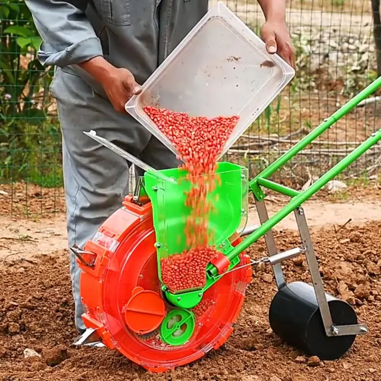 Máquinas de semente manual de maizanato, plantador manual de fileira única para vegetais, jardim, cebola, agricultura