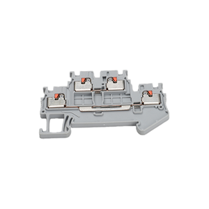 Bloque de terminales de doble capa 16A 500V Push-In RPTTB1.5 Carril DIN para aplicaciones automotrices y de resorte Hecho de PC y nailon - Product Image 3