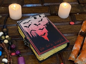 男性と女性のためのゴシックバットノートブランクスペルブックGothジャーナルシャドウバッツジャーナル