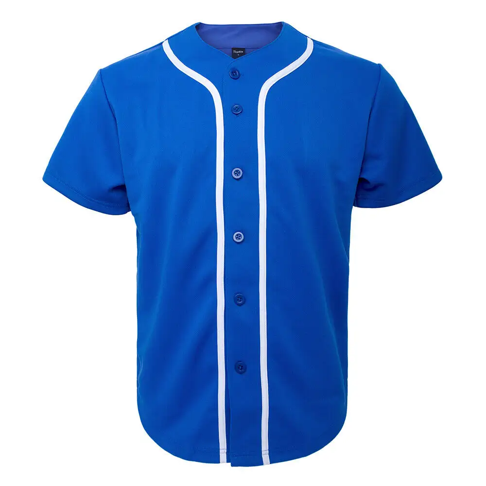 उच्च बनाने की क्रिया प्रिंट टीम का नाम और संख्या जल्दी शुष्क हिप हॉप व्यक्तिगत कस्टम बेसबॉल जर्सी शर्ट