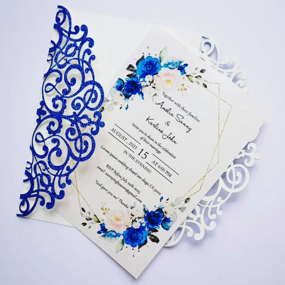 Paillettes bleues