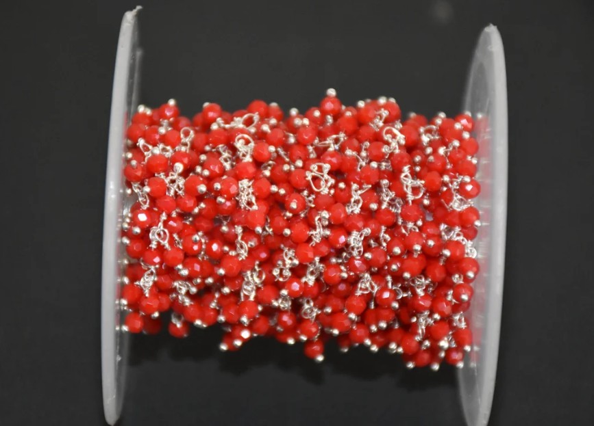 Red Silver Plated