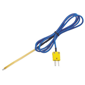 TECPEL TPK-02B เทอร์โมคัปเปิลชนิด K โพรบเซ็นเซอร์อุณหภูมิพื้นผิวพร้อมหัวเชื่อมต่อ - Product Image 1
