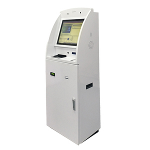 Biometrische Vingerscanverificatie Automatische Token Dispenser Kiosk Met Identiteitskaart En Paspoortlezer - Product Image 1