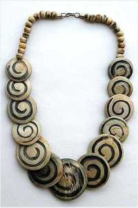 New Fashion Round Pattern Resina Frisada Colar Loose Beads Da Índia para Uso De Jóias