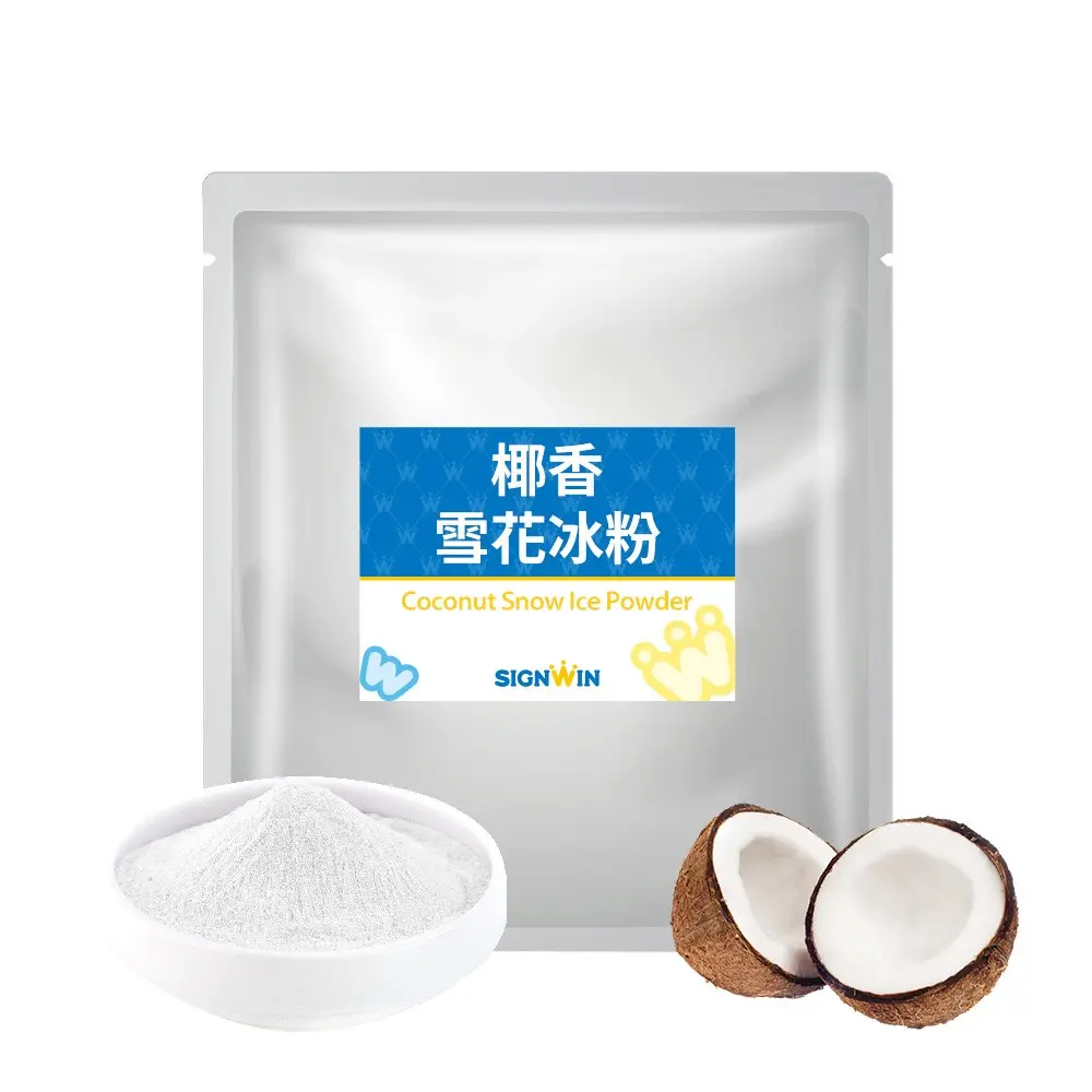 Coconut Snow Ice Powder Heißer Verkauf Taiwan Tea Ice Cream Bag Verpackung Smooth Soft Serve Ice Cream Powder Mix Pulver mit Wasser