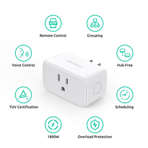 Akıllı ev wifi 1800w app kontrol FCC sertifikalı Alexa/Google/homekit ses kontrolü akıllı İngiltere/ab/abd plug - Product Image 6