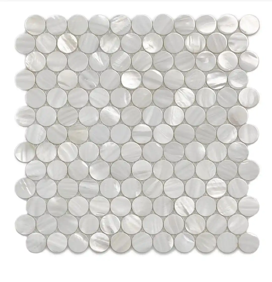 Shell Mosaic Natural madreperla Tile decorazione della parete del bagno all'ingrosso madreperla mosaico Wall tile art