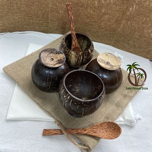 椰子冰淇淋杯/椰子壳杯饮茶定制商标供应商越南椰子杯/咖啡杯 - Product Image 3