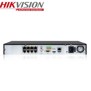 Hikvision-Grabadora de vídeo en red original, 1U, 8 canales, 1U, 8 PoE, 4K, con 2 interfaces SATA, 1/2 P - Product Image 3