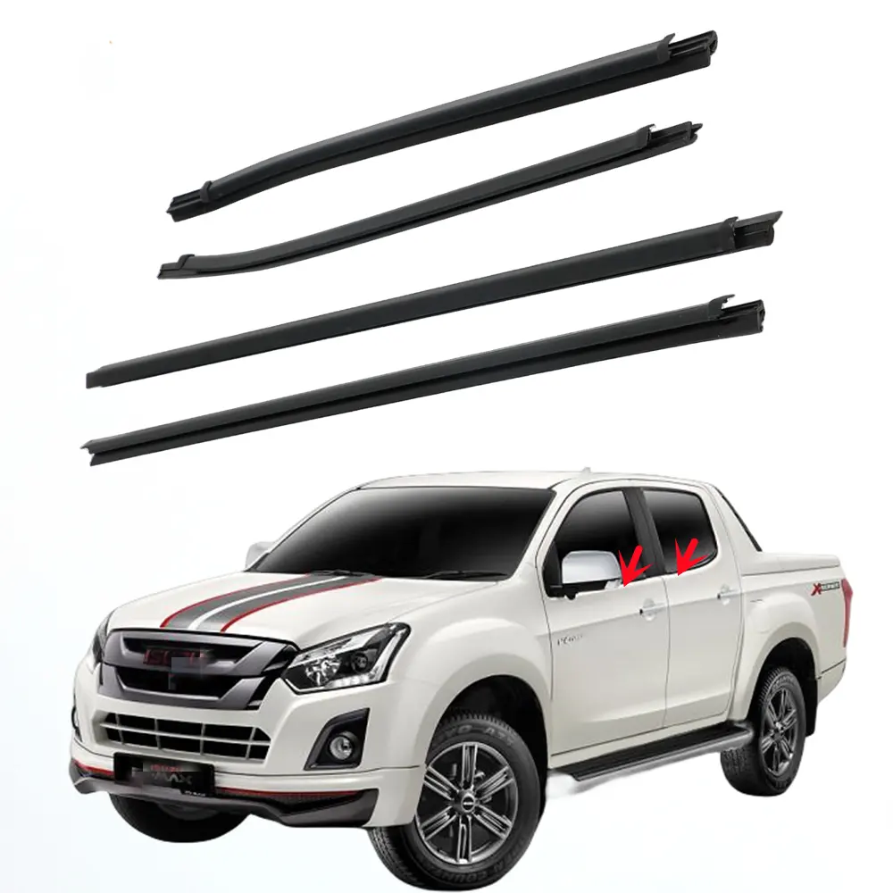 Modanatura per finestrino esterno per auto tenuta a nastro adesivo per nastro adesivo rivestimento per Isuzu Dmax 2012 2013 2014 2015 2016 2017 2018