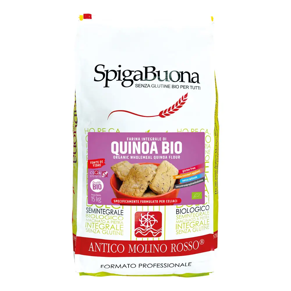 Top Italian Product Stone Grinding Organic quinoa Gluten Free Flour Use For Bread Good For Health 15 Kg