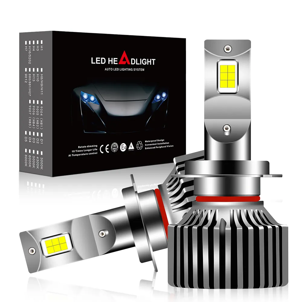 Pop지금 싼 가격 led 전조등 전구 P13 팬 디자인 luces led para 자동차 h4 h7 h11 9005 9006 9007 자동차 전구 led