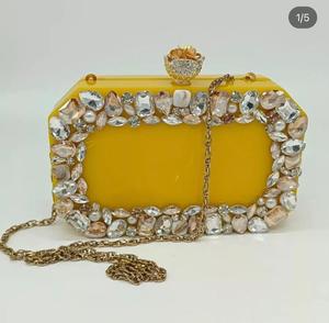 奢华设计师树脂元离合器手提包女士钱包派对用品女士时尚离合器定制婚礼钱包