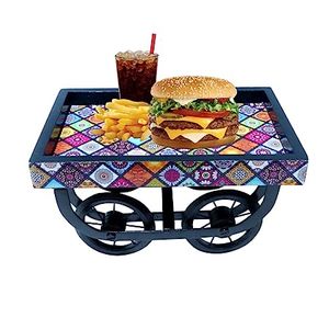 Wholesale Round Anti Slip Serving <strong>Wooden</strong> <strong>Tray</strong> for Bar Rohs Printing Feature Embossing Material Origin <strong>Glossy</strong> Shape Product - Product Image 5