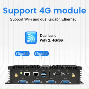 Core i7 4200U i5 4200U i3 kutulu 29fanless fansız Mini PC endüstriyel sağlam bilgisayar çift LAN 2 COM 6 COM HD-MI VGA WiFi Win10 - Product Image 3