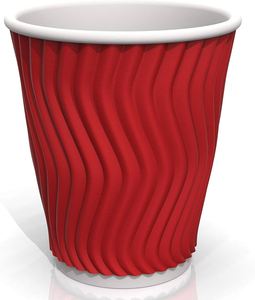 コーヒーカップ6オンスダブル/リップル/シングルウォールカスタムロゴ紙生分解性使い捨てカートンサイズ飲料セット - Product Image 2