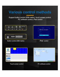 Conmutador de matriz de vídeo RS232 TCP/IP 8x8 DVI VGA