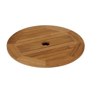 Tavolo treno in legno pigro Susan giradischi modello leggero piatto colore legno materiale granito marrone tipo netto design look - Product Image 3