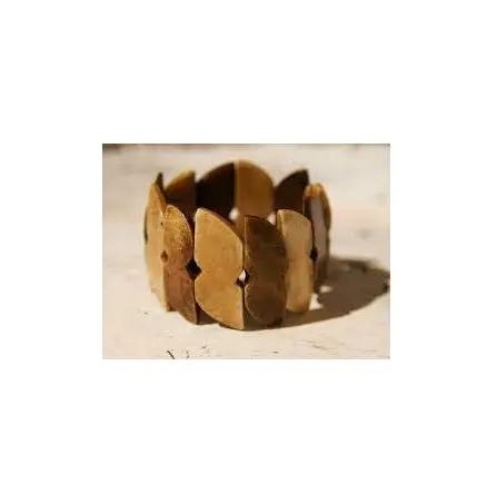 SIGH-pulsera de madera de calidad para mujer, brazalete de madera de tamaño grande
