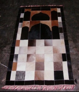 OEM Custom Made Musalla (Prayer Mat) with Hairon Leather Made Latest Designed Prayer Mat for Sale by Exporters - Product Image 2