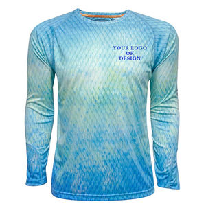 Oem Vòng cổ cá mú vui câu cá Áo sơ mi thăng hoa New Bass câu cá Áo sơ mi cho nam giới Slim Fit Câu Cá t Áo sơ mi - Product Image 1