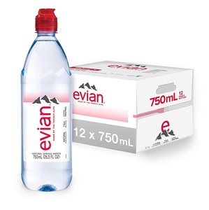 น้ำแร่จากธรรมชาติ Evian ส่งตรงจากแหล่งสปริงบรรจุในขวดแก้วน้ำดื่มบรรจุขวด Evian - Product Image 4