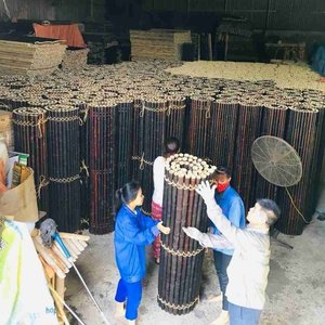 批发大型竹竿黄色处理竹竿出售越南圆形竹竿