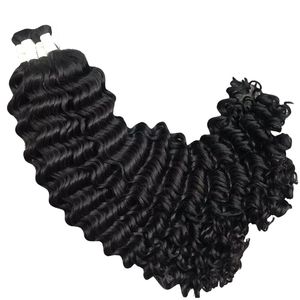 Üst derin dalga toplu sınıf Vietnam kalite toplu Remy saç ekleme 1B bakire manikür hizalanmış kıvırcık gevşek derin dalga tarzı - Product Image 1