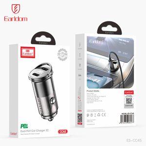 Earldom USB C araba şarjı, 36W çift bağlantı araba şarjı hızlı şarj PD şarj hızlı şarj tipi C araç adaptörü telefon için - Product Image 6